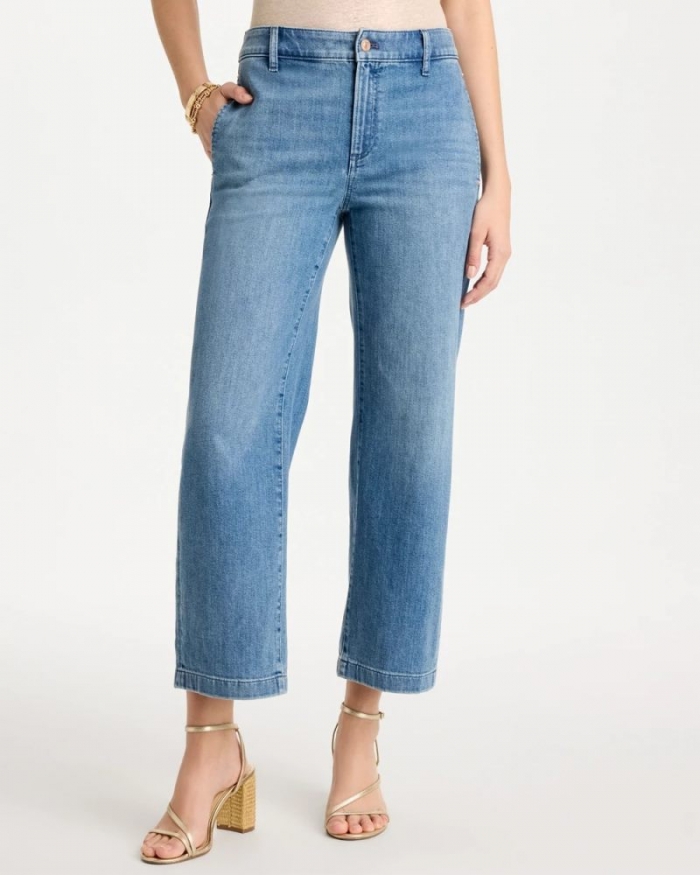 Chicos Straight Crop Trouser Jeans - MONACO INDIGO