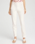 Chicos Juliet Slim Trim Detail Ankle Pants - ENGLISH CREAM Chicos Juliet Slim Trim Detail Ankle Pants - ENGLISH CREAM