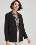 Chicos Ponte Double-Breasted Knit Blazer - BLACK Chicos Ponte Double-Breasted Knit Blazer - BLACK