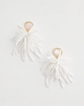 Chicos White Shell Firework Earrings - WHITE