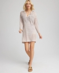 Chicos Chico's Tie-Front Beach Swimsuit Cover-Up - SMOKEY TAUPE Chicos Chico's Tie-Front Beach Swimsuit Cover-Up - SMOKEY TAUPE