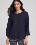 Chicos Denim Soutache Top - DENIM Chicos Denim Soutache Top - DENIM