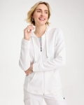 Chicos Zenergy® Beach Slub Zip-Front Hoodie - ALABASTER Chicos Zenergy® Beach Slub Zip-Front Hoodie - ALABASTER