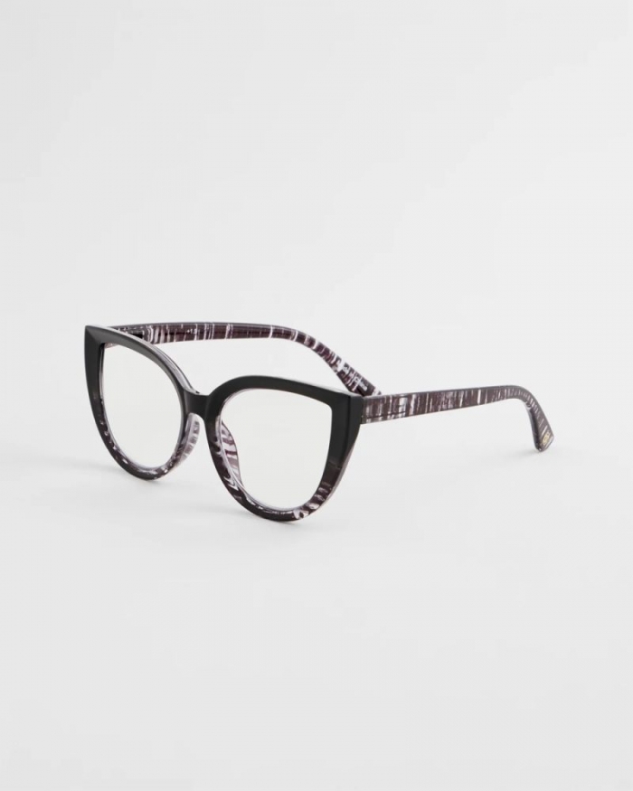Chicos Black Cat Eye Readers - BLACK
