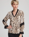 Chicos Animal Print Long-Sleeved Top - ENGLISH CREAM Chicos Animal Print Long-Sleeved Top - ENGLISH CREAM