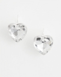 Chicos Crystal Heart Gem Drop Earrings - NEUTRAL Chicos Crystal Heart Gem Drop Earrings - NEUTRAL