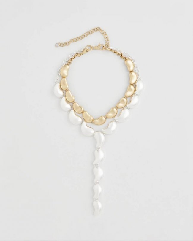 Chicos Convertible Mixed-Metals Y-Necklace - MIXED METALS