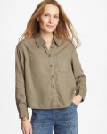 Chicos Classic Collared Denim Shirt - LICHEN Chicos Classic Collared Denim Shirt - LICHEN