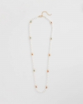 Chicos Goldtone Faux Pearl Single-Strand Necklace - PEARL