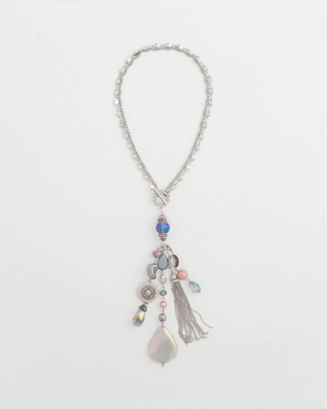 Chicos Stone & Shell ​​Twice As Nice Pendant - MULTI