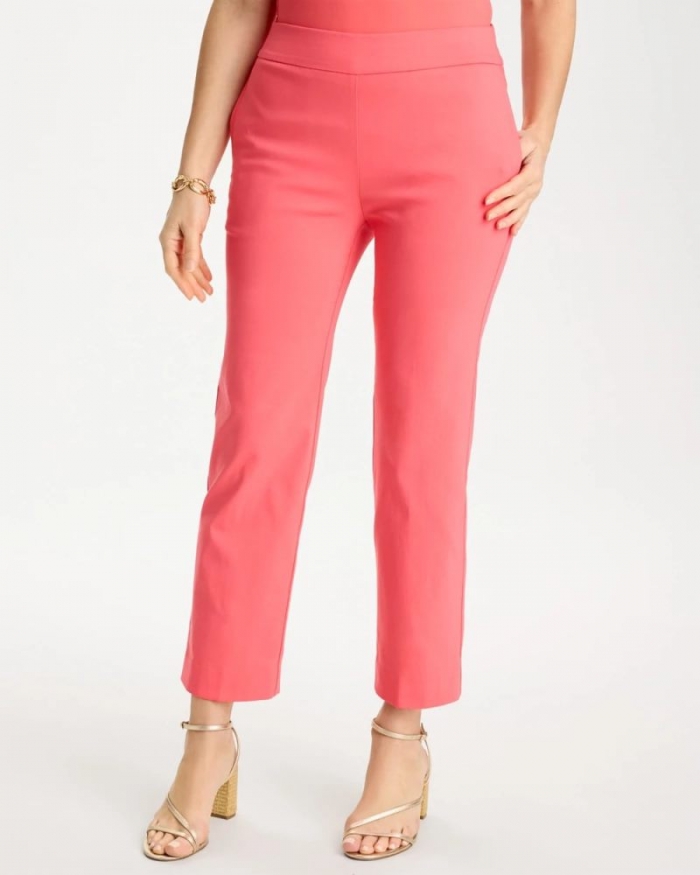 Chicos Brigitte™ Straight Crop - CALYPSO CORAL