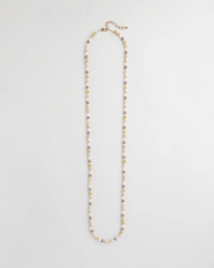 Chicos Neutral Long Layering Necklace - NEUTRAL