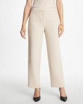 Chicos Textured Straight Tapered Ankle Pants - PALE SAND Chicos Textured Straight Tapered Ankle Pants - PALE SAND
