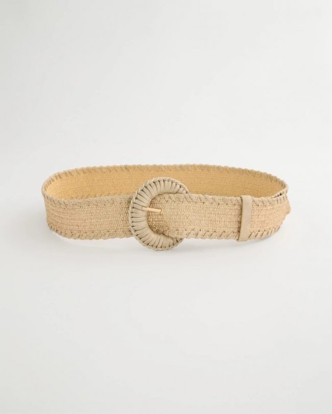 Chicos Chic Metallic Shine Stretch Belt - GOLD Chicos Chic Metallic Shine Stretch Belt - GOLD