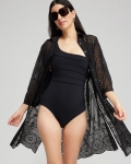 Chicos Shirt Dress Swim Coverup - BLACK Chicos Shirt Dress Swim Coverup - BLACK