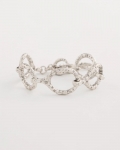 Chicos Silvertone Open Link Toggle Bracelet - SILVER