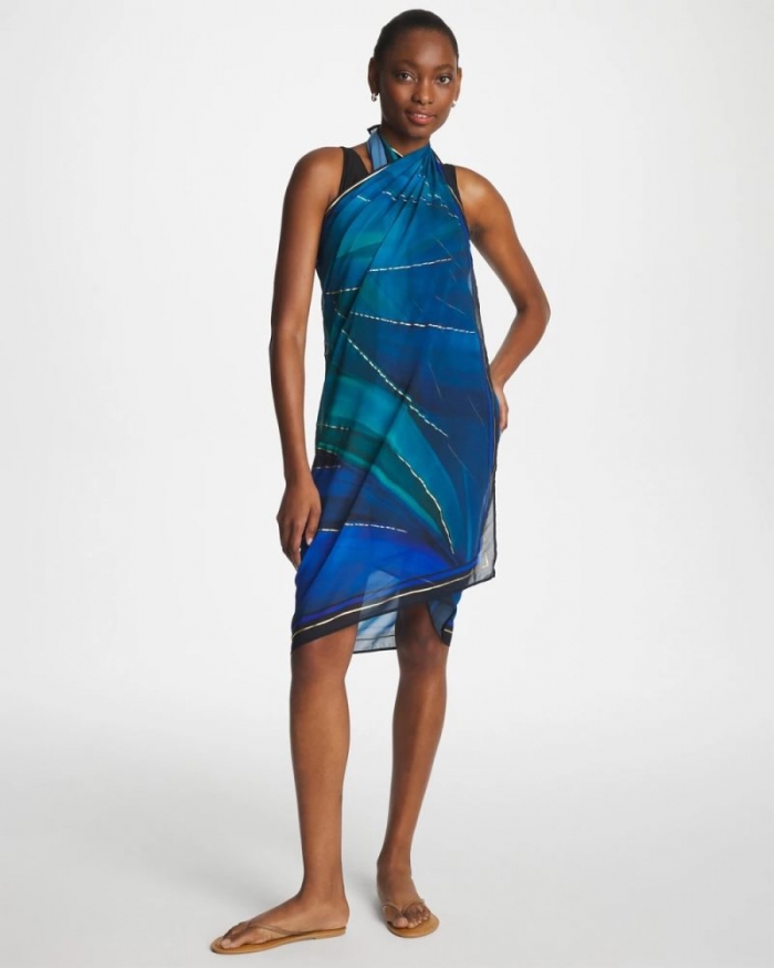 Chicos Miraclesuit® Maldiva Pareo - BLUE MULTI