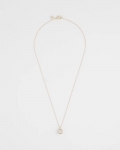 Chicos Bezel Set Pendant Goldtone Necklace - GOLD Chicos Bezel Set Pendant Goldtone Necklace - GOLD