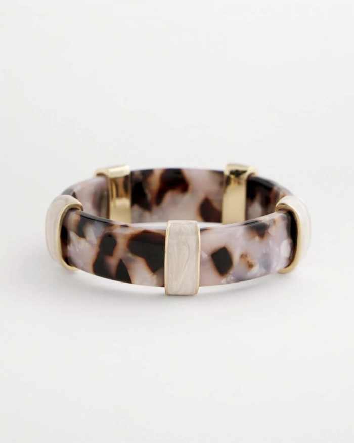 Chicos Tortoise Spider Lily Stretch Bangle - NEUTRAL