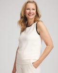 Chicos Zenergy® Luxe Cashmere-Blend Tank - ENGLISH CREAM