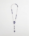 Chicos Blue Flower Long Y-Necklace - BLUE Chicos Blue Flower Long Y-Necklace - BLUE