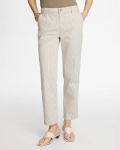 Chicos Stripe Girlfriend Straight Ankle Jeans - LICHEN Chicos Stripe Girlfriend Straight Ankle Jeans - LICHEN