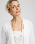 Chicos Hexie Multi-Strand Necklace - GOLD