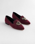 Chicos Grace Queen Bee Slip-On Loafers - BLACKENED BURGUNDY Chicos Grace Queen Bee Slip-On Loafers - BLACKENED BURGUNDY