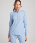 Chicos Zenergy® Luxe Half-Zip Pullover Top - CRYSTAL TOPAZ Chicos Zenergy® Luxe Half-Zip Pullover Top - CRYSTAL TOPAZ