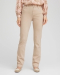 Chicos Girlfriend Slim Full-Length Jeans - CHAMPAGNE FIZZ Chicos Girlfriend Slim Full-Length Jeans - CHAMPAGNE FIZZ