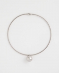 Chicos Silver Bead Collar Necklace - SILVER Chicos Silver Bead Collar Necklace - SILVER