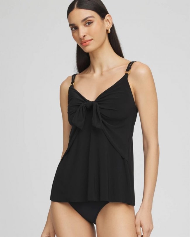 Chicos Magicsuit® Obi One Akikio Tankini - BLACK