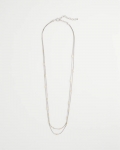 Chicos Mixed Metal Double Strand Necklace - MIXED METALS Chicos Mixed Metal Double Strand Necklace - MIXED METALS