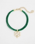 Chicos Clover Pendant Necklace - GREEN