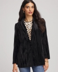 Chicos Velvet Shawl Collar Blazer - BLACK Chicos Velvet Shawl Collar Blazer - BLACK
