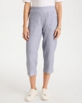 Chicos Zenergy® Striped Gauze Cropped Pants - BLUE Chicos Zenergy® Striped Gauze Cropped Pants - BLUE