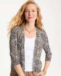 Chicos Summer Romance Printed Cardigan - CATTAIL BROWN Chicos Summer Romance Printed Cardigan - CATTAIL BROWN