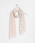 Chicos Neutral Polka Dot Oblong Scarf - NEUTRAL Chicos Neutral Polka Dot Oblong Scarf - NEUTRAL