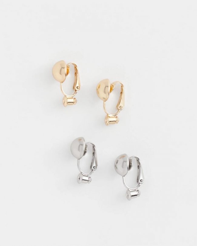 Chicos Clip Earring Converters - MIXED METALS Chicos Clip Earring Converters - MIXED METALS