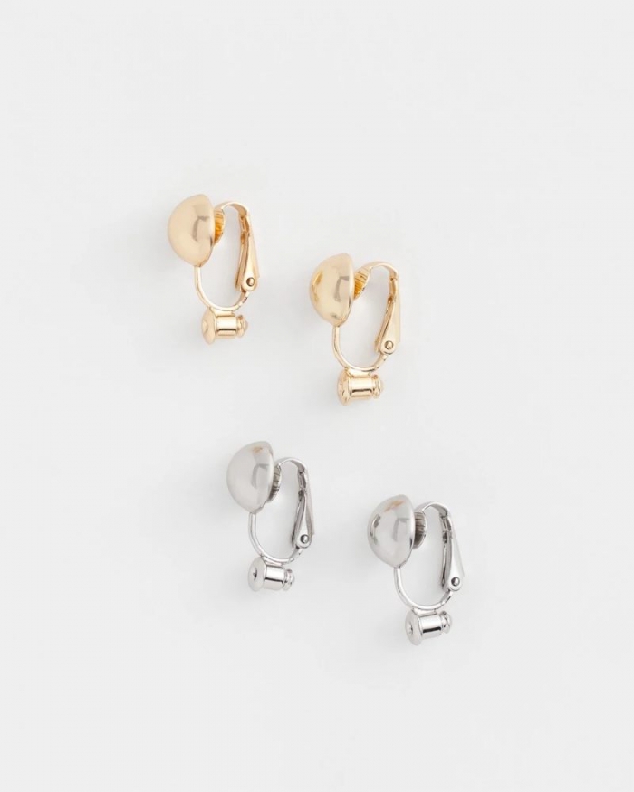 Chicos Clip Earring Converters - MIXED METALS