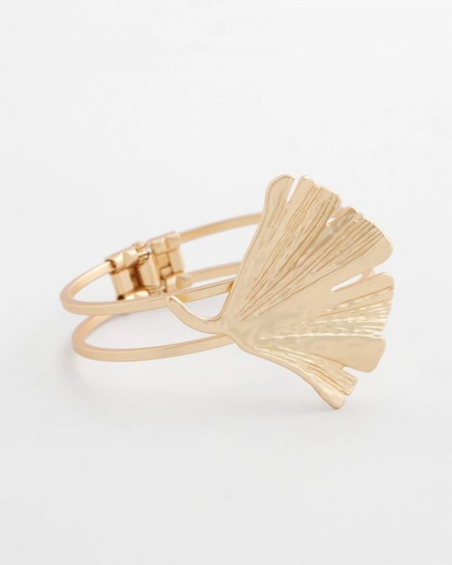 Chicos Ginkgo Hinge Bracelet - GOLD Chicos Ginkgo Hinge Bracelet - GOLD