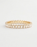 Chicos Gold Bezel Set Stretch Tennis Bracelet - GOLD Chicos Gold Bezel Set Stretch Tennis Bracelet - GOLD