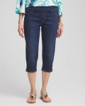 Chicos 17" Pull on Capris - LUNABELLE INDIGO Chicos 17" Pull on Capris - LUNABELLE INDIGO