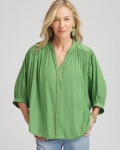 Chicos Braided Batwing Blouse - SALTED LIME Chicos Braided Batwing Blouse - SALTED LIME