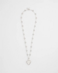 Chicos Heart Twice As Nice Pendant Necklace - SILVER Chicos Heart Twice As Nice Pendant Necklace - SILVER