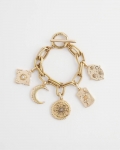 Chicos Gold Celestial Charm Bracelet - GOLD