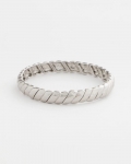 Chicos Thin Twist Stretch Bracelet - SILVER Chicos Thin Twist Stretch Bracelet - SILVER