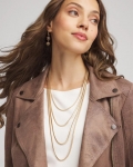 Chicos Multi-Layer Snake Chain Necklace - GOLD