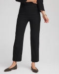 Chicos Emme Straight Ankle Pants - BLACK