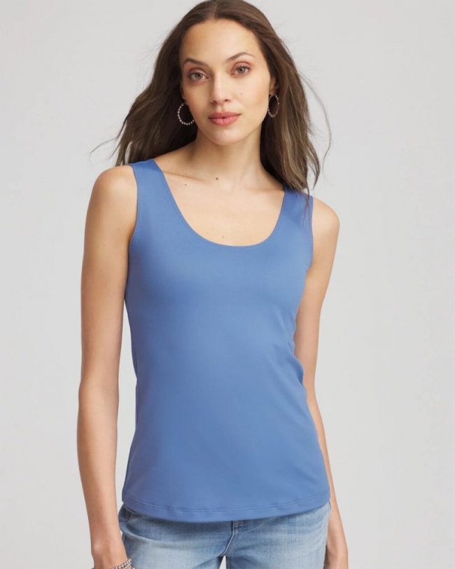 Chicos Microfiber Tank - BLUE LOTUS Chicos Microfiber Tank - BLUE LOTUS